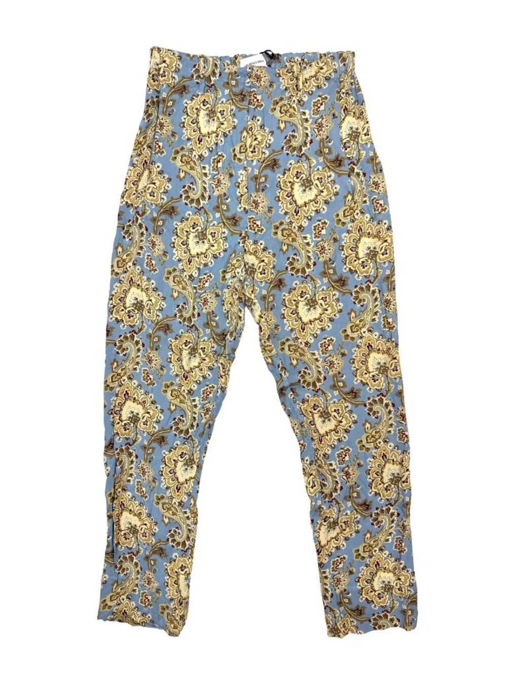 LAURENCE BRAS 100% Viscose Paisley High Waist Pockets Belt Loops‎ Pants T1 US 6